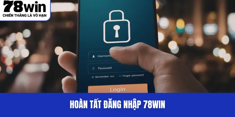 Hoàn tất đăng nhập 78WIN
